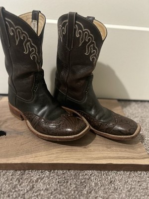 Rios of Mercedes 8.5 Two Toned Leather Men's Cowboy Boots w