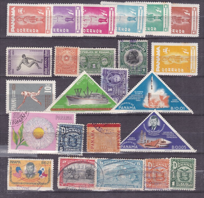 PANAMA^^^^^^x 23  older   hinged and  used  collection   hcv @x  rum1002pana