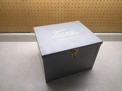VTG Halsey X-Ray Poly-Poz Positioning Blocks, # 249-BP, Metal Storage Box, USA!!