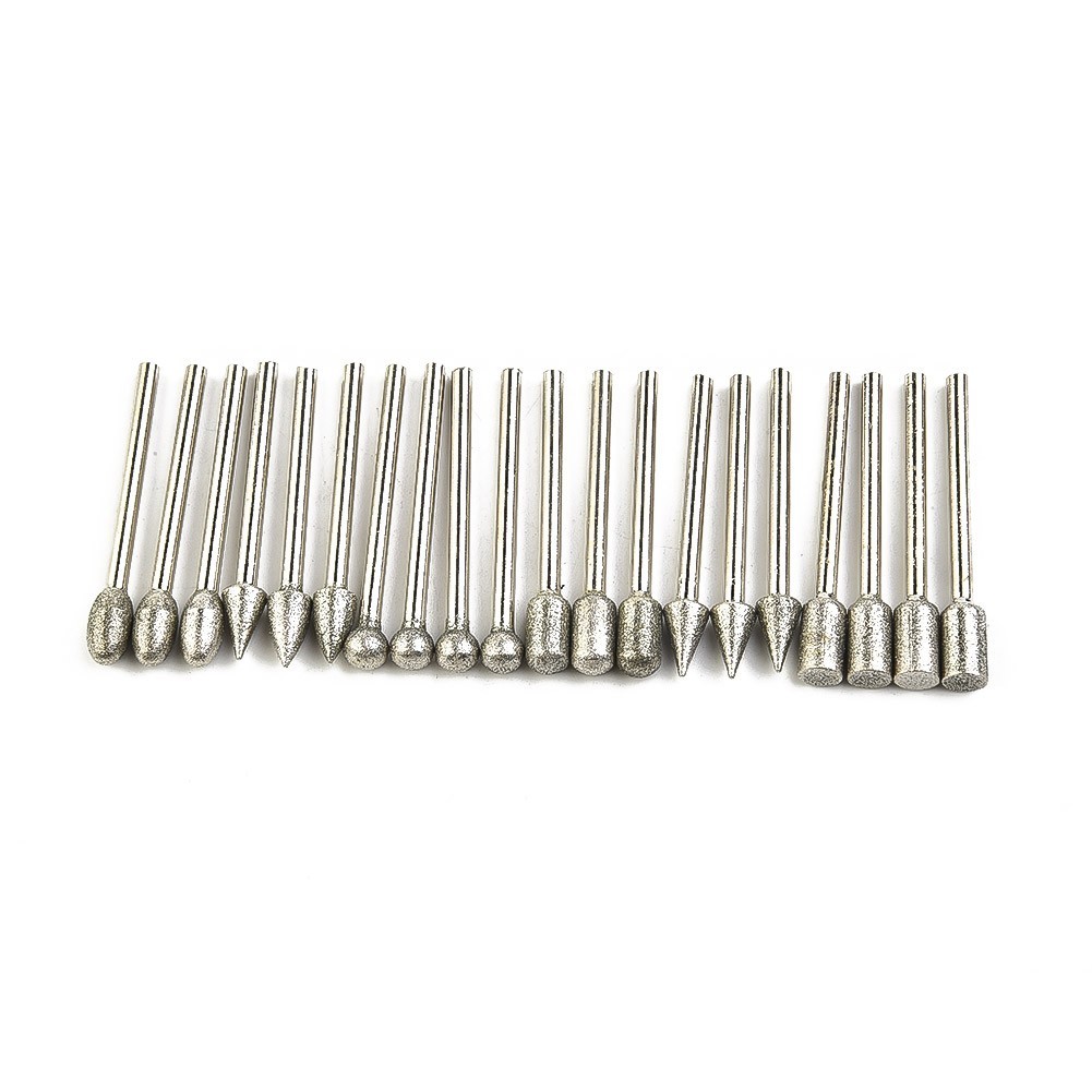 Electroplated Burr Drill Bits Carving Engraving Cutting Polishing Metal