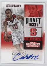 2016 Contenders Draft Picks College Ticket Red Foil Anthony Barber #132 Auto fm0