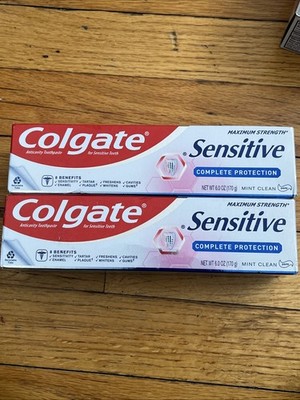 (Pack of 2) Colgate Sensitive Complete Protection Mint Clean Toothpaste, 6.0 oz