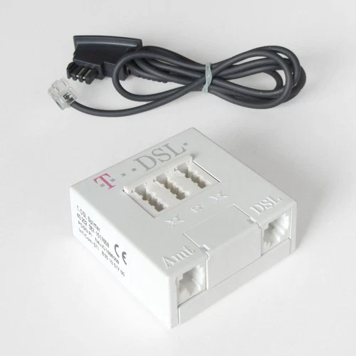 T-DSL Splitter 40 202 387-1517659 mit TAE-Anschlusskabel 1m - TOP Zustand!