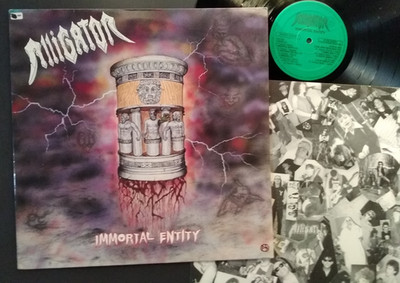 LP ALLIGATOR IMMORTAL ENTITY 1991 ITALIAN TRASH PUNK ROCK + INNER MIT TEXTEN