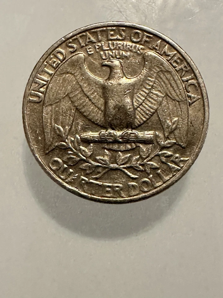 1983 P Washington cuarto varios errores rellenos marca de ceca/fuera del centro huelga Foto 2 de 4