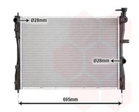 VAN Wezel WasserküHler MotorküHler GelöTet FüR Mitsubishi Colt VI Z3_A Z2_A 1.3
