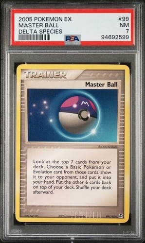 Master Ball graded PSA 7 for sale on eBay