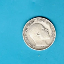 INDIA - BEAUTIFUL HISTORICAL EDWARD VII SILVER 1/4 RUPEE, 1907 (c), KM# 506