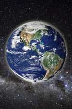 BEAUTIFUL PIC OF EARTH FROM SPACE POSTER clear SCIENTIFIC educational 12x18