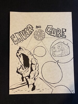 Caver amd Cube published original art by Justin Sirois of Severed Books
