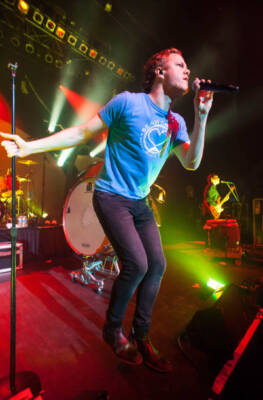 Dan Reynolds of Imagine Dragons in concert at The Filmore on March- Old Photo 21