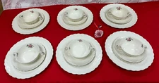 NEW-Set of 18 PCS. Vintage Spode Copeland, Jewel, Billingsley Pink Rose 1926