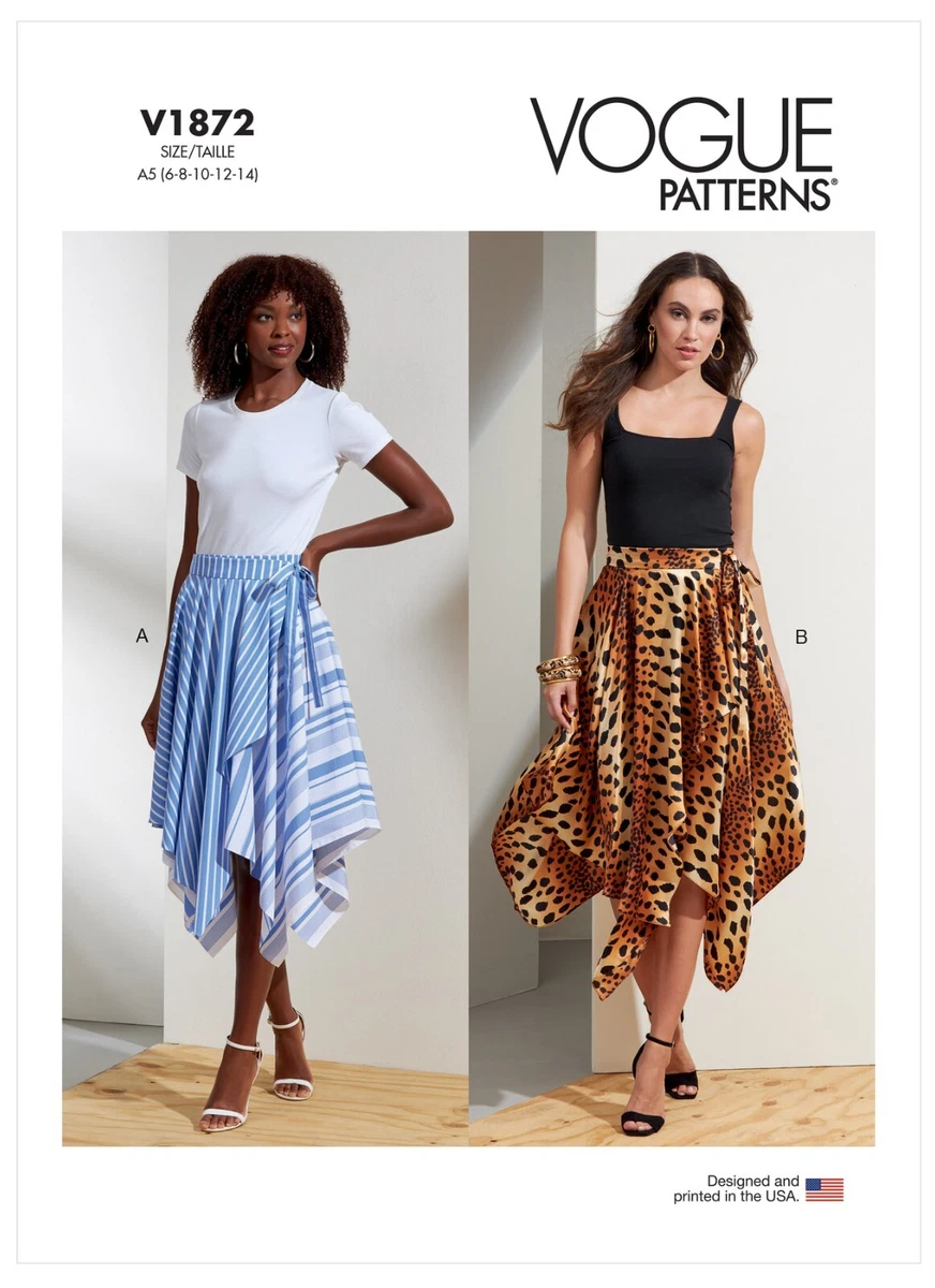 Easy wrap around top skirt sewing pattern