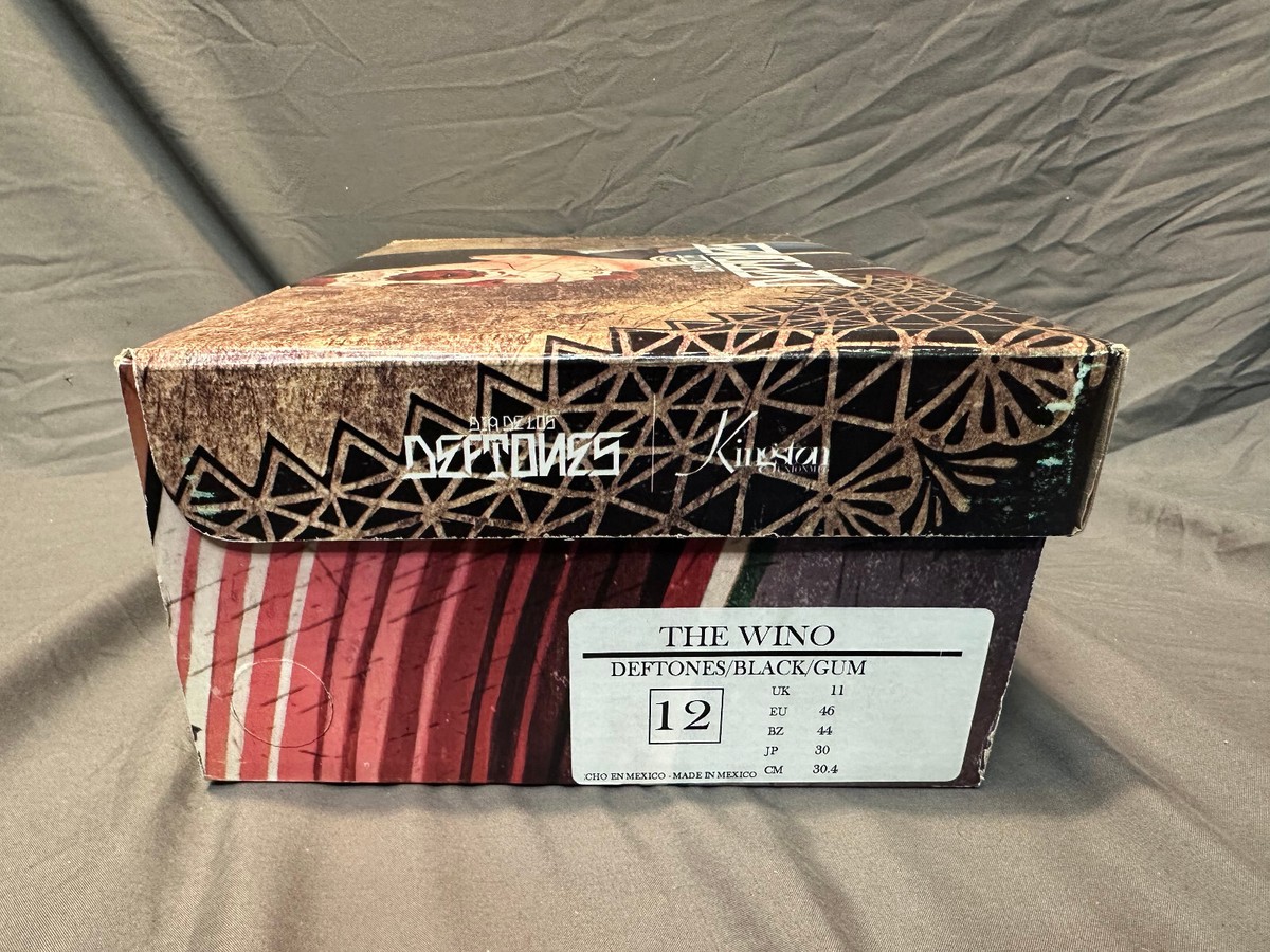Kingston Union Dia De Los Deftones Wino Black/Gum Shoes Sz Kingston Union Dia De Los Deftones Wino Black/Gum Shoes Sz