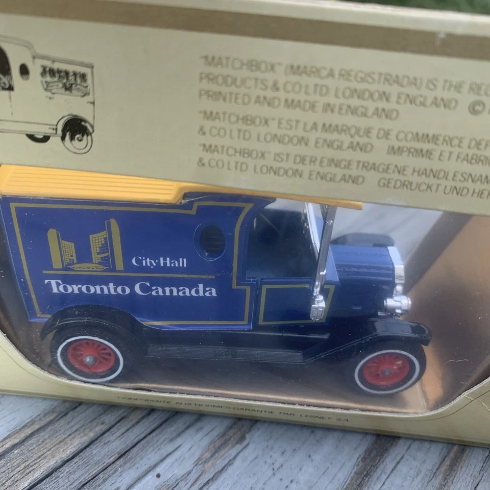 MATCHBOX MODELS OF YESTERYEAR Y-12 1912 FORD MODEL T Toronto Canada 1978 NIB - Image 3 of 4
