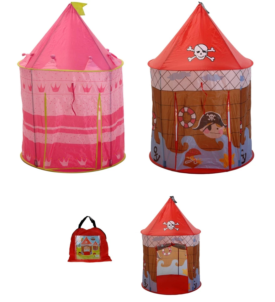 MATRASA Prinzessinnenzelt od. Piratenzelt Kinderzelt Spielzelt für Pirinzessin und Pirat