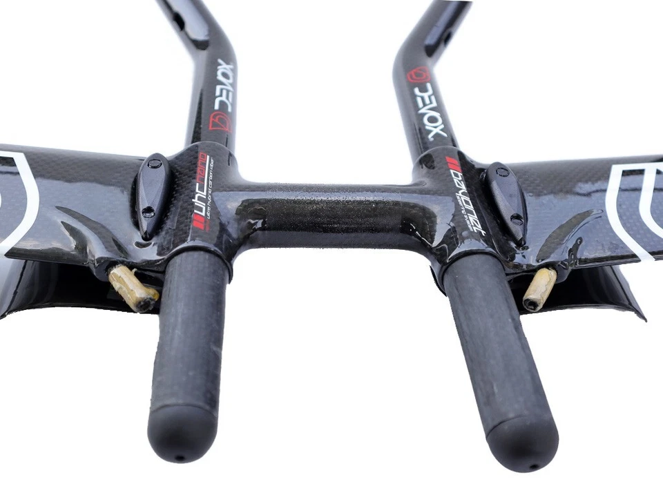 Manillar de fieltro Devox Aero carbono contrarreloj 420 mm 26 mm con adaptador de 31,8 mm Foto 4 de 4