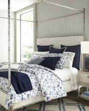 Ralph Lauren Adelaide Floral FULL/QUEEN Duvet Cover Blue  White MSRP 355