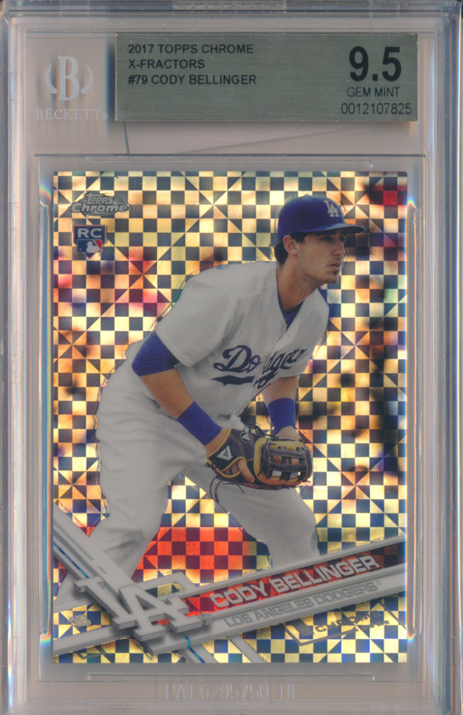 2017 Topps Chrome Cody Bellinger X-Fractor RC #79 BGS 9.5