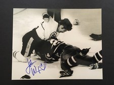 JOHN WENSINK AUTOGRAPHED 8 X 10 FIGHTING PHOTO