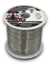 Amerway Onyx 50/50 Solder for Stained Glass - $20.50 lb. (5 lb. spool)