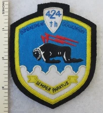 424th BOMBARDMENT SQUADRON US AIR FORCE PATCH Custom Hand Sewn for USAF VETERANS