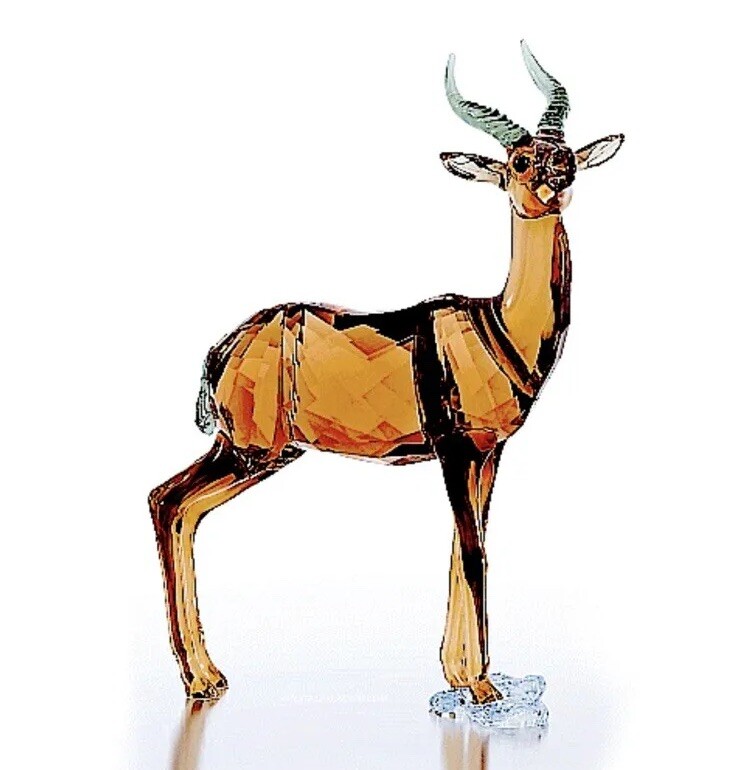 【新品未使用】ガゼル／SCS GAZELLE／SWAROVSKI NIB Swarovski SCS 2018 Elegant And Graceful Gazelle Crystal