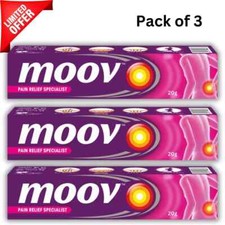 Pack of 3 X 50g Moov Fast Pain Relief Cream With Nilgiri Oil Ayurvedic Ointment