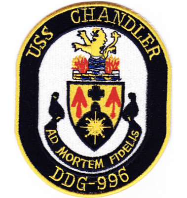 5'' USS DDG-996 CHANDLER EMBROIDERED PATCH