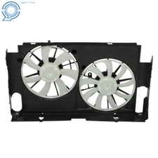 For 2014 Toyota RAV4 Black AC Dual Radiator Condenser Cooling Fan Assembly