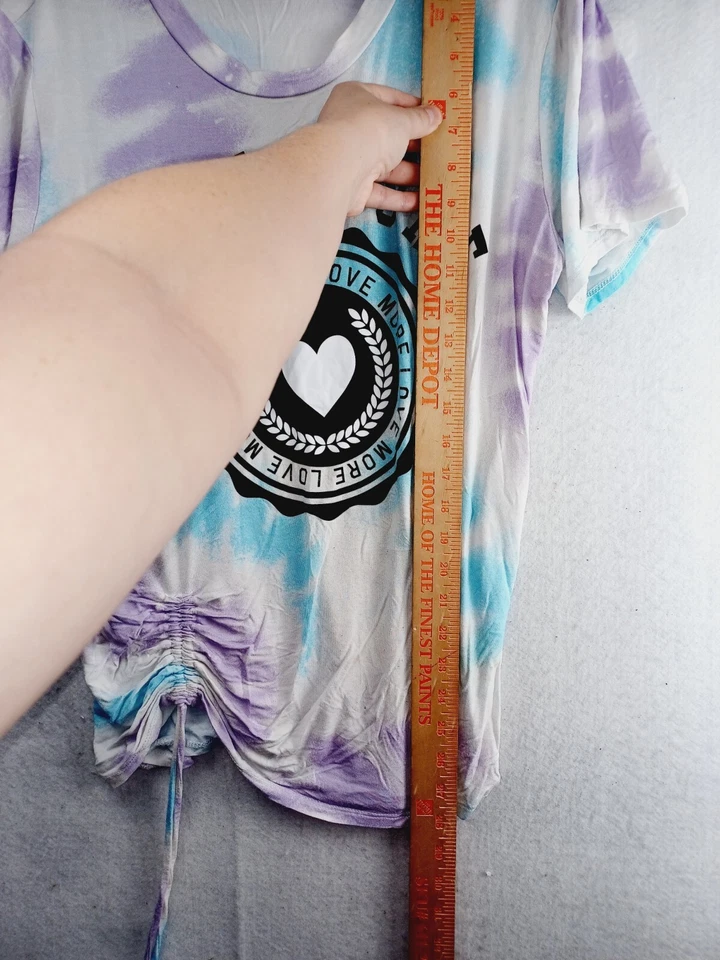 Camiseta NO BORDER Mujer XXL (19) Multicolor Tie Dye Manga Corta Love More Foto 4 de 4