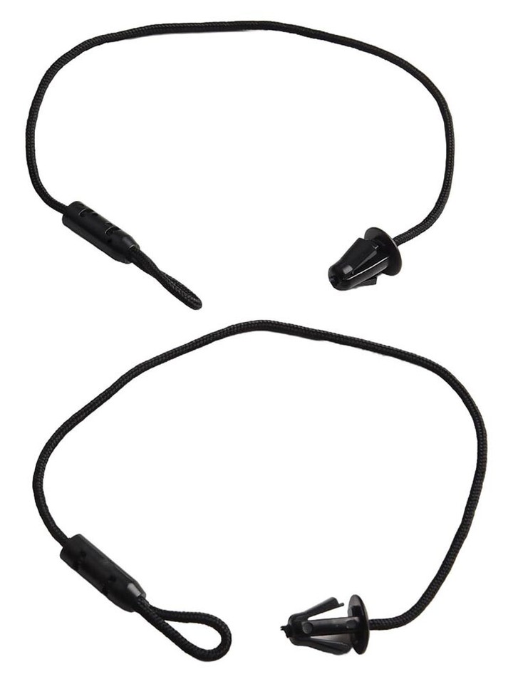 Parcel Shelf Strings Auto Parts ABS Black New Replacement Installation