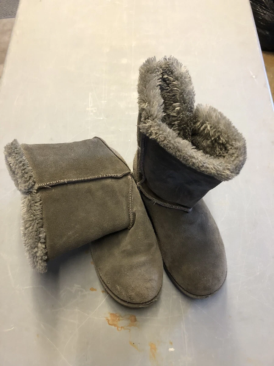 Gray top boots target