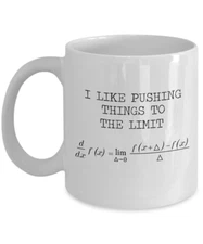 I Like Pushing Things To The Limits - Calculus Coffee Mug, 11 Oz