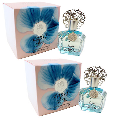 Pack of (2) New Vince Camuto Eau de Parfum Spray Capri, 3.4 Fl Oz