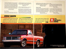1988 Dodge Dakota Truck Two Page Print Ad
