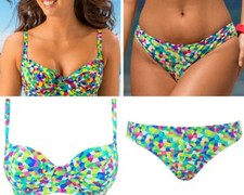Pour Moi High Dive Underwired Balconette Bikini Top or Bikini Brief Multi