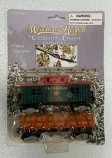Windham Heights C & C Railways Caboose And Log Carrier By Cobblestone Corners