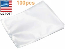Vacuum Sealer Bags, BPA Free, Food Saver Storage Bags 8 x 12 Inch 100pcs