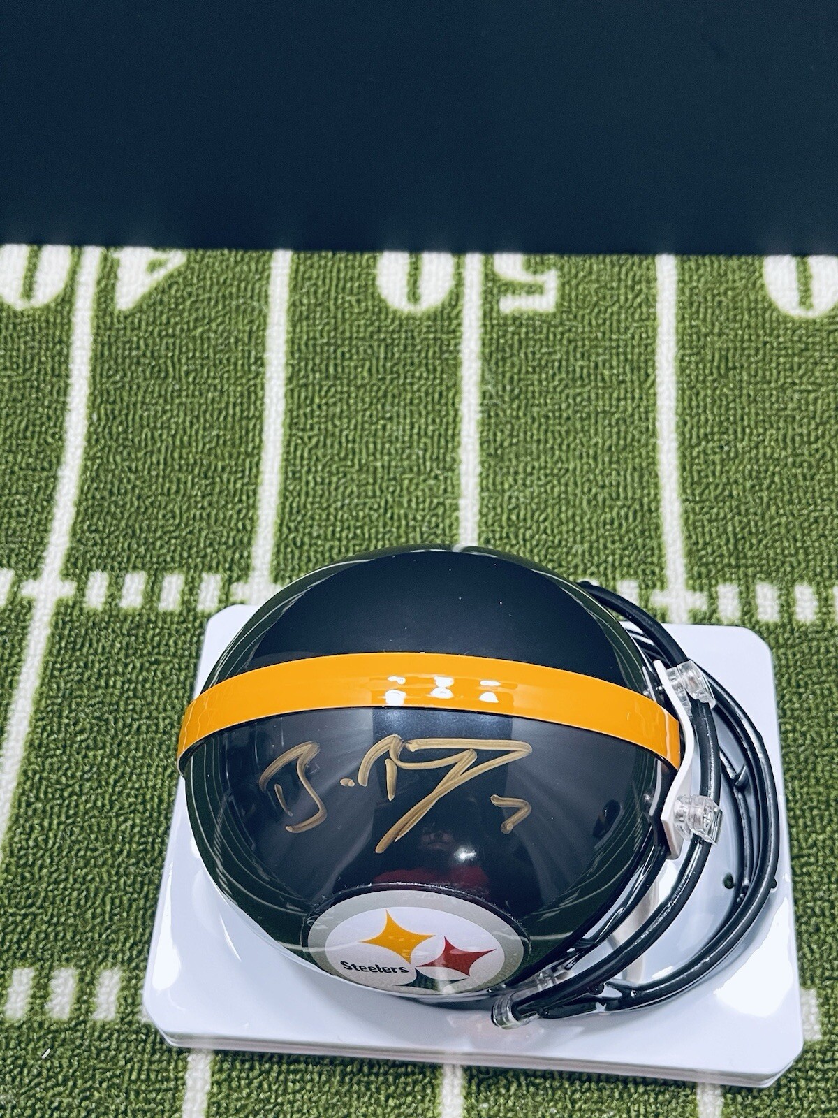 Ben Roethlisberger Autographed Signed Pittsburgh Steelers PITTSBURGH STEEERS VSR4 MINI HELMET BECKETT COA 602 