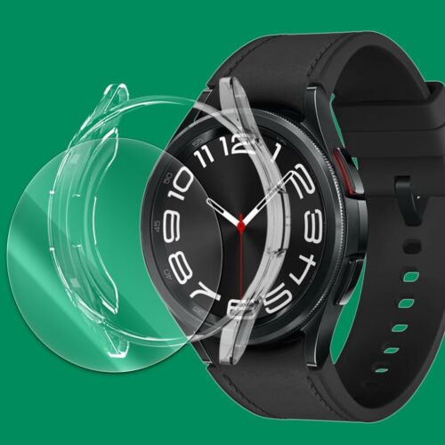 For Samsung Galaxy Watch 6 Classic 47mm SM-R960 HD Screen Protector Crystal Case