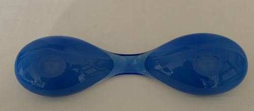 Servizio piatti italiano Guzzini - 2 pezzi blu e bianco ad incastro - stuzzichini snack - Foto 5 di 7