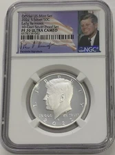 2022 S NGC PF70 Ultra Cameo Proof .999 Silver Kennedy Half Dollar Early Release
