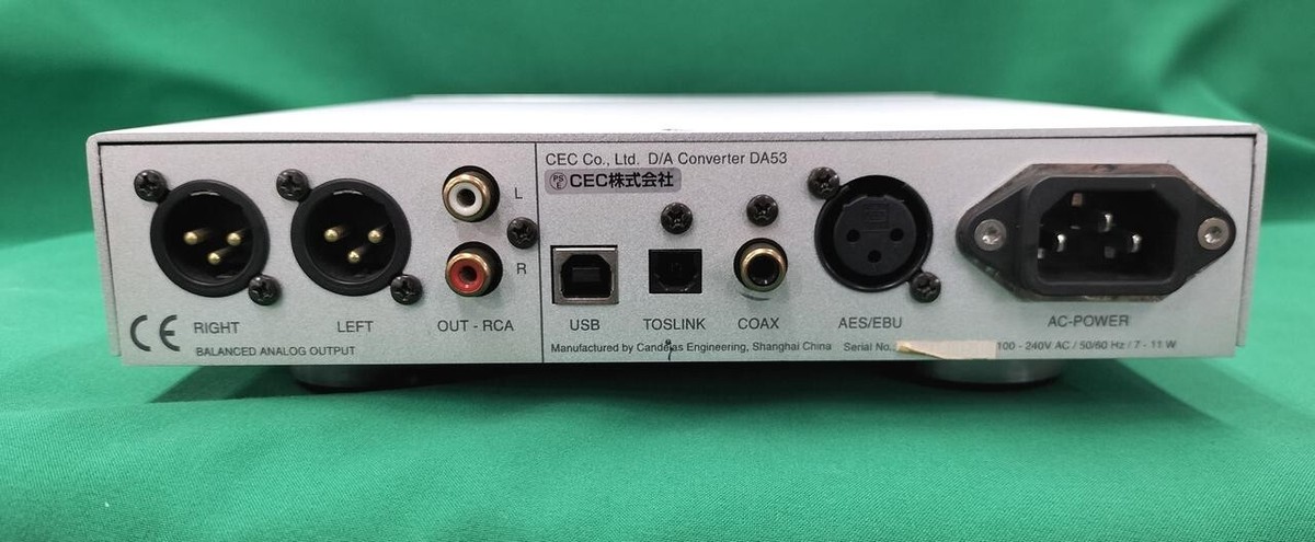 CEC C.E.C. DA53 D/A Converter DAC USB 192khz from japan Fully 