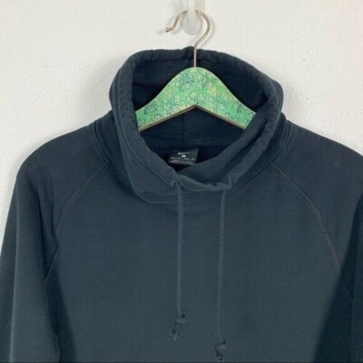 nike black funnel neck hoodie