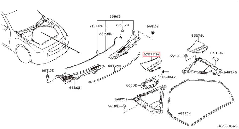 Cubierta maestra de freno Nissan OEM 65275-JF10A para R35 GT-R 2007-2023 Foto 3 de 4