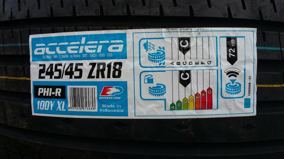 2 X 245/45ZR18 100Y XL ACCELERA TYRES 245 45 18 EXTRA LOAD 245/45R18 ...