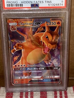 Pokemon Hidden Fates Tins Charizard GX SM211 Black Star Promo