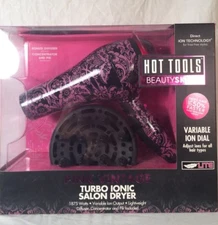 HOT TOOLS PINK VINTAGE TURBO IONIC SALON HAIR DRYER Beauty Skins 1875 Watts