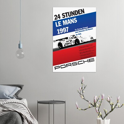 Affiche Originale Des 24 Heures Du Mans 1997 - Occasion, Parfaite Pour Les Fans De Course